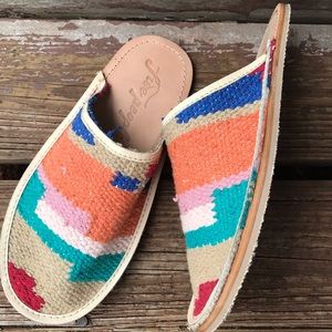 Free People Native American Slides Slippers 38